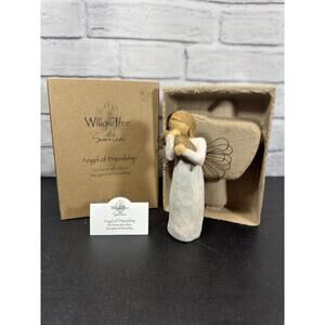 1999 Willow Tree Angel of Friendship Figure Dog Figurine Susan Lordi Demdaco NIB